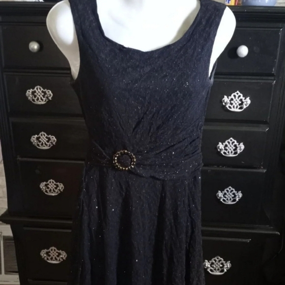 Perceptions Dresses & Skirts - Black & Gold Glitter Cocktail Dress